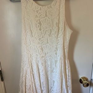 White lace dress